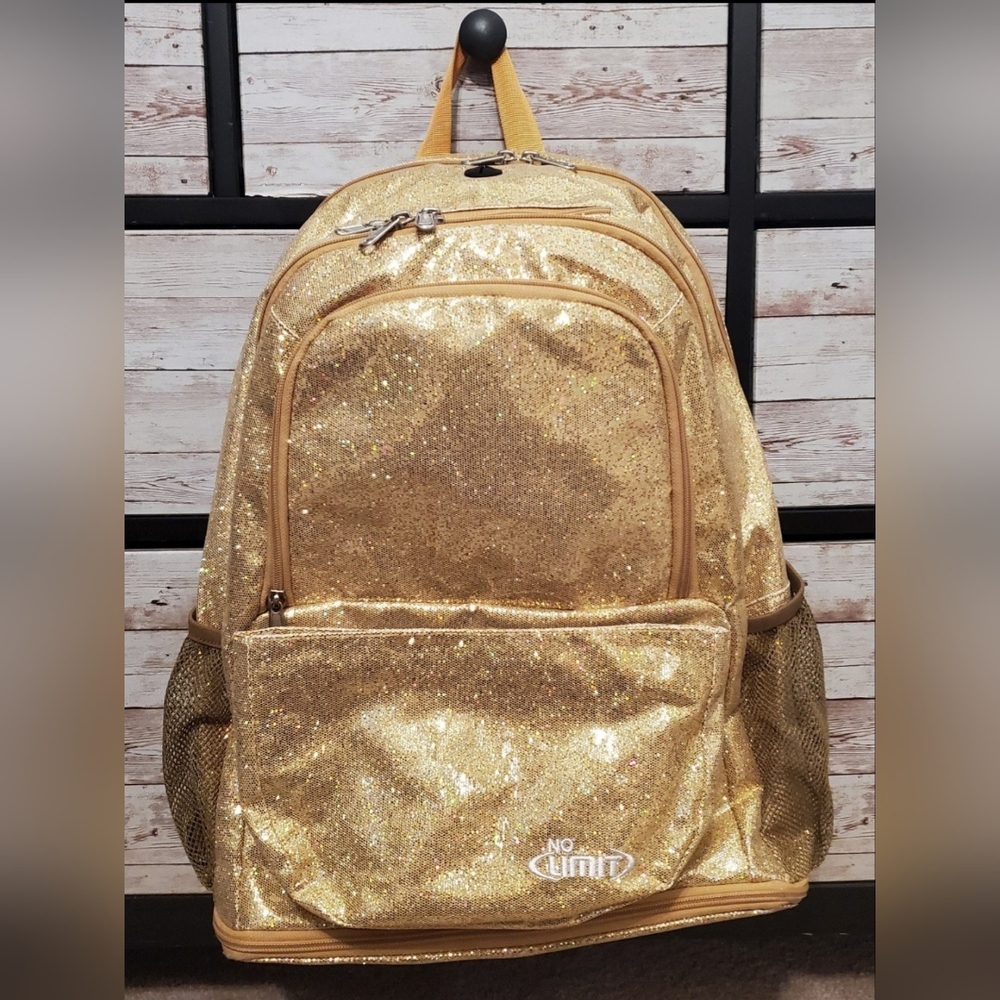 Glitter Starz gold glitter back pack